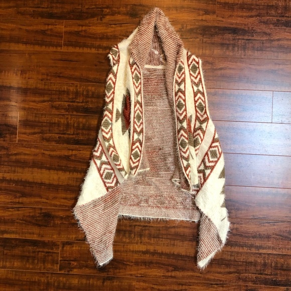 Italy Design High Low Aztec Native Vest Jacket M - Picture 5 of 12